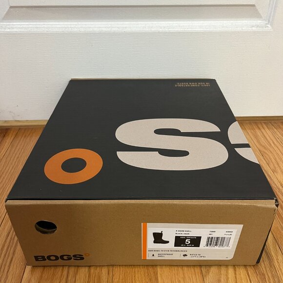 Bogs Kids' Snow Boots Snow Shell Size 5 Black - Picture 9 of 9